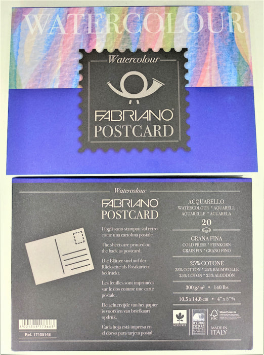 Fabriano postikorttilehtiö 20 arkkia