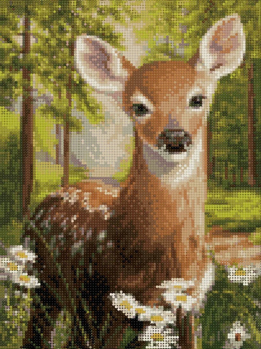 Timanttityö Deer In The Forest, 30x40cm - Askarteluliike Kätevä-Käsi