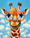 Timanttityö Giraffe With Glasses, 30x40cm - Askarteluliike Kätevä-Käsi