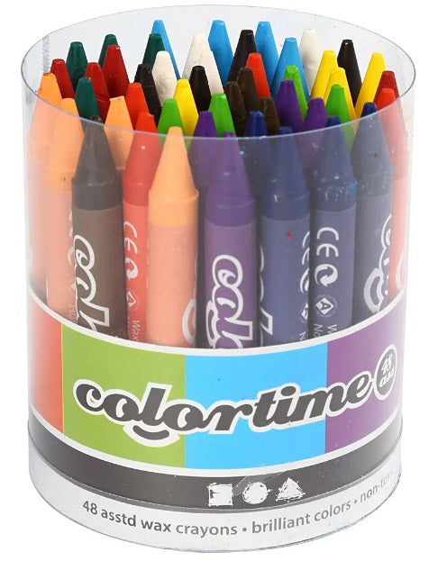 Colortime-vahaliidut, värilajitelma, 48kpl/pkk