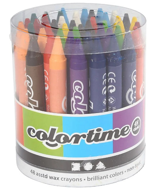 Colortime-vahaliidut, värilajitelma, 48kpl/pkk