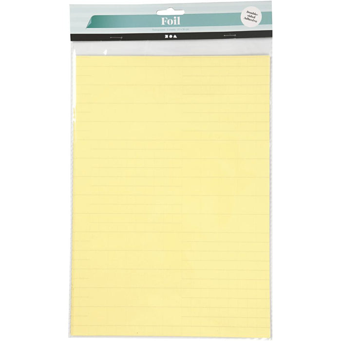 Kaksipuolinen liimakalvo A4, arkki 21x29,7cm