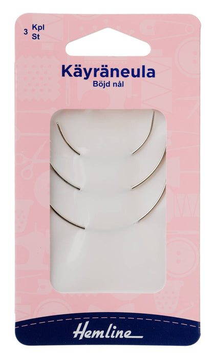 Käyräneulat 3kpl, Hemline