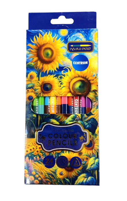 Värikynä ART Centrum, pitkä, 2-päinen, 24 väriä