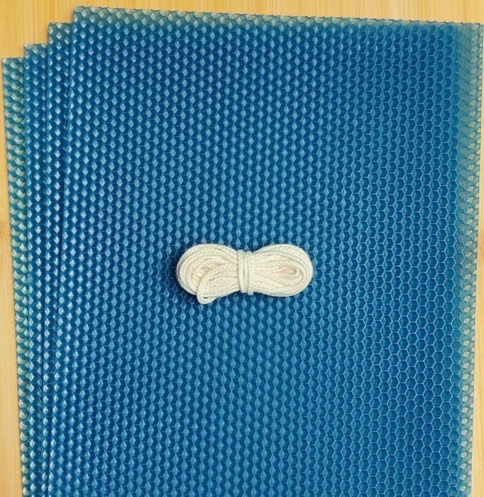 Mehiläisvahalevy 4kpl+sydänlanka (värivaihtoehdot) - Askarteluliike Kätevä-Käsi