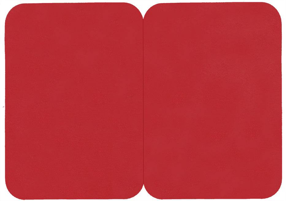 2-os. korttipohja Pyöreä reuna punainen 10kpl