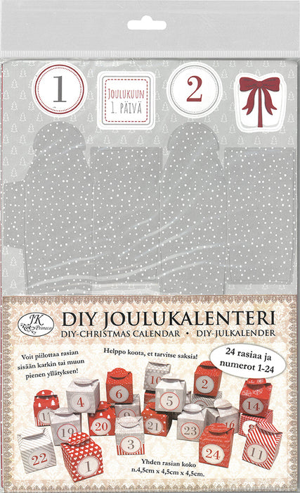 DIY-Joulukalenteri laatikot