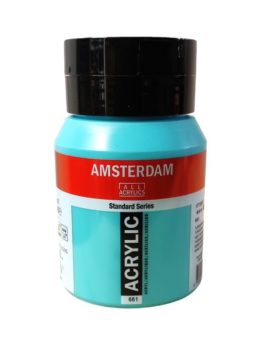 Amsterdam akryyliväri 661 Turquoise Green, 500ml