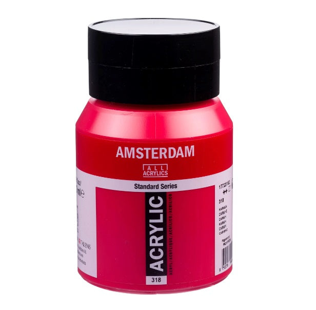 Amsterdam akryyliväri 318 Carmine, 500ml