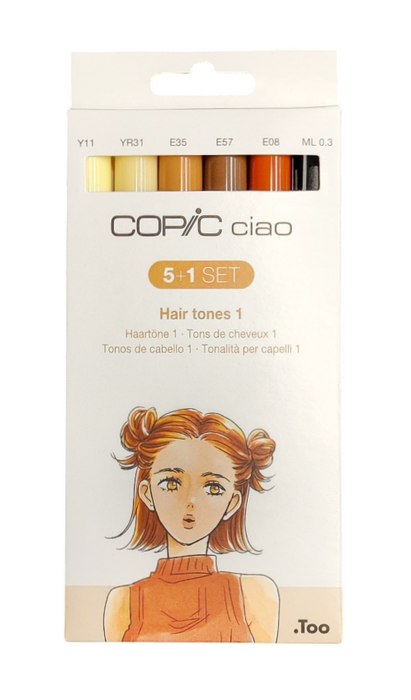 Copic Ciao 5+1 Hiusten sävyt