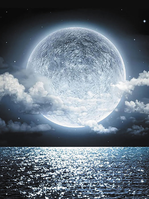 Timanttityö Charming full moon, 30x40cm