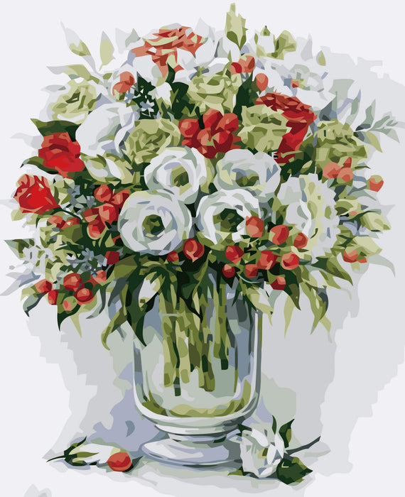 Paint by Numbers - Bouquet with red berries 40x50cm