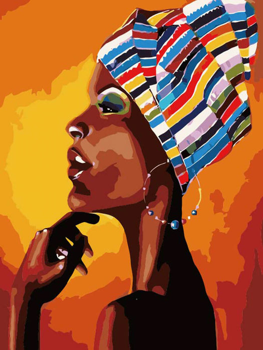 Paint by Numbers - Portrait of an African 40x50cm