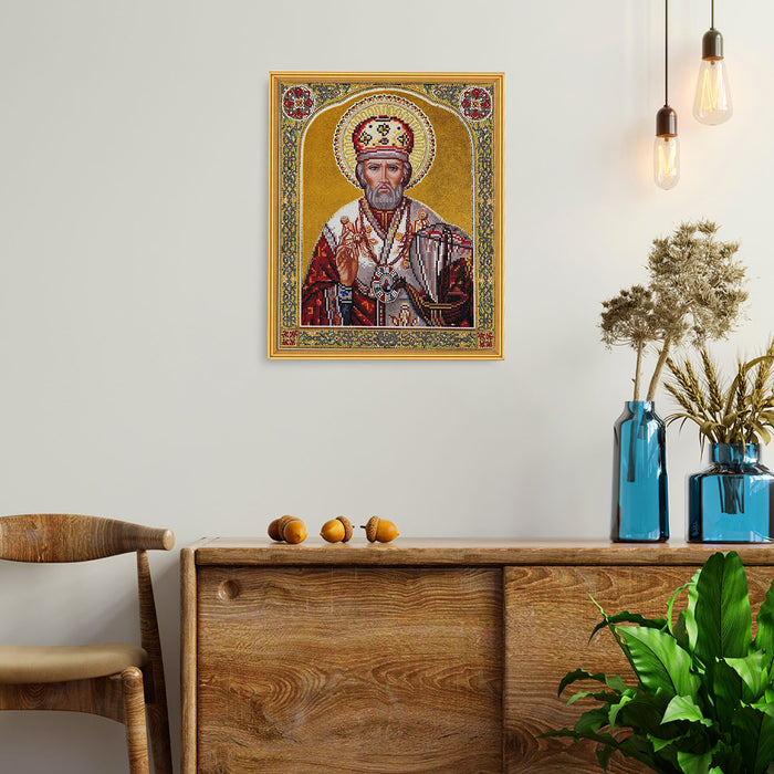 Timanttityö Icon of St. Nicholas, 40x50cm