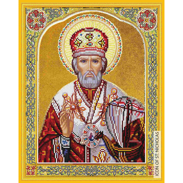 Timanttityö Icon of St. Nicholas, 40x50cm