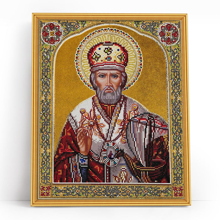 Timanttityö Icon of St. Nicholas, 40x50cm