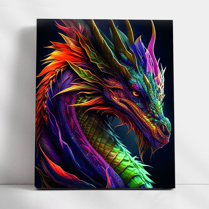 Paint by Numbers - Dragon figure 40x50cm