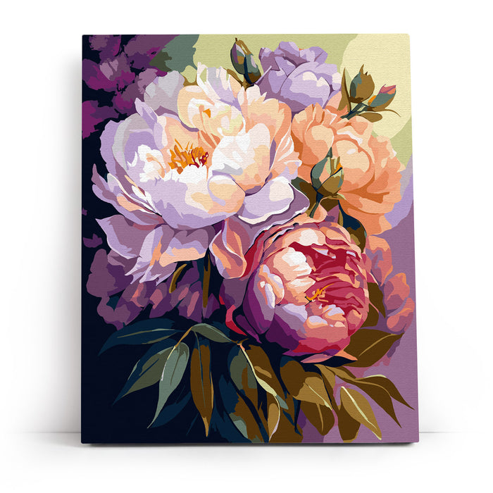 Paint by Numbers - Blossoming peonies 40x50cm