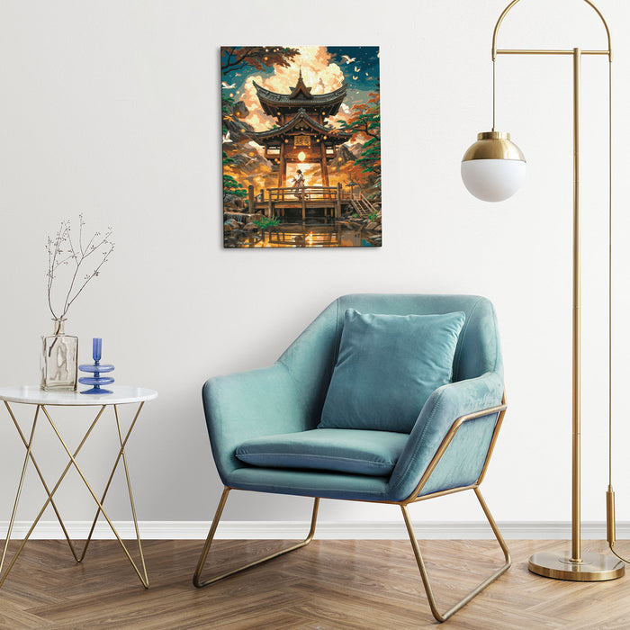 Paint by Numbers - Temple in the Mountains 40x50cm