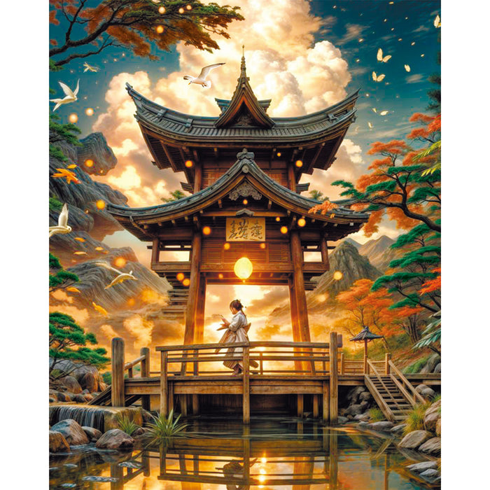 Paint by Numbers - Temple in the Mountains 40x50cm