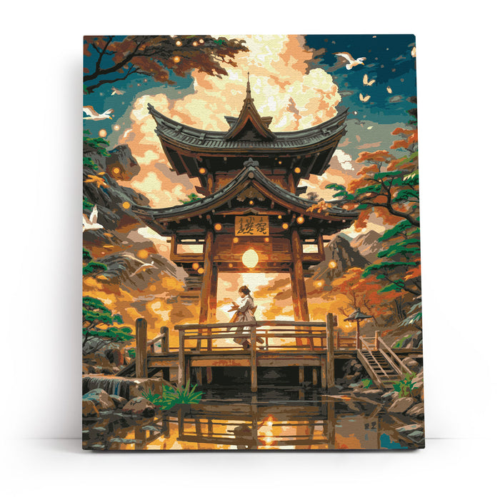 Paint by Numbers - Temple in the Mountains 40x50cm