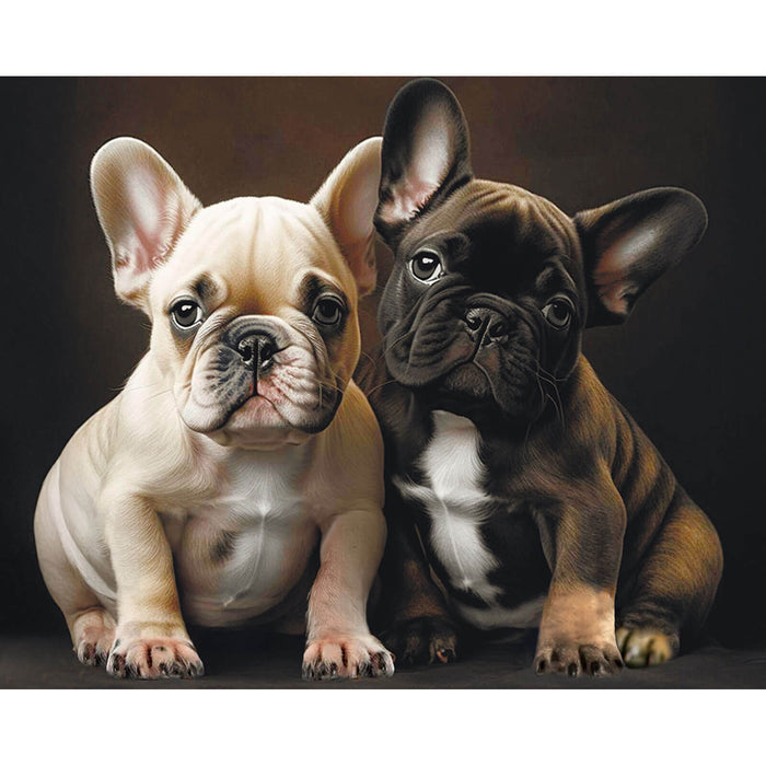 Timanttityö Bulldog Buddies, 50x40cm