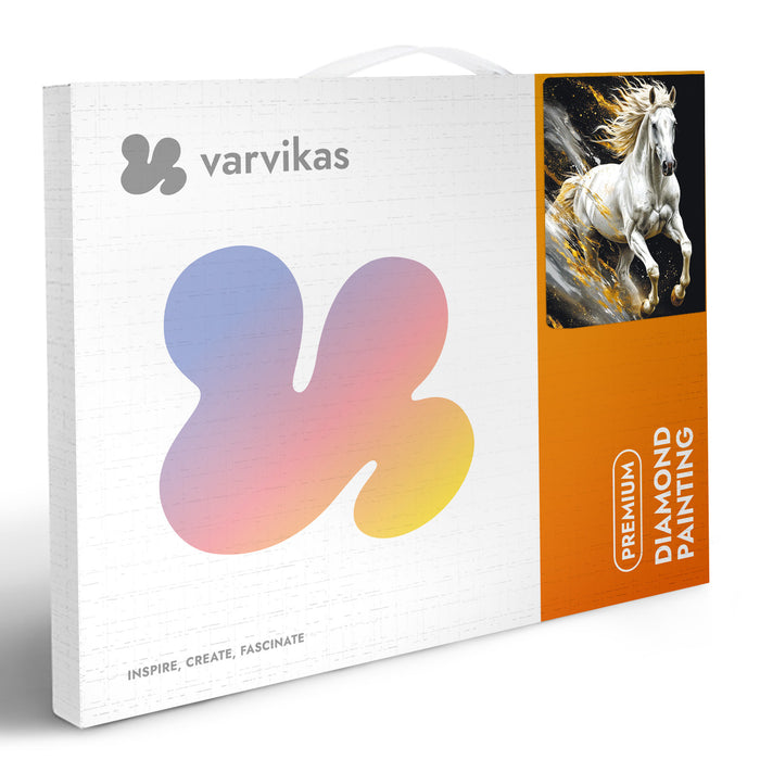 Timanttityö White Steed, 40x50cm