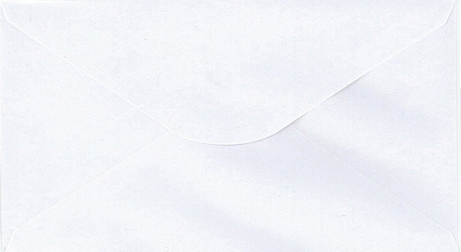 Helmiäiskirjekuori pitkä valkoinen 22x11cm, 10kpl