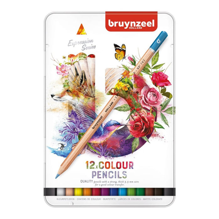 Bruynzeel värikynäsetti, 12 väriä