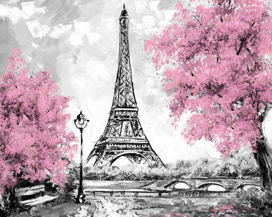 Paint by Numbers - Eiffel Tower in Bloom 50x40cm
