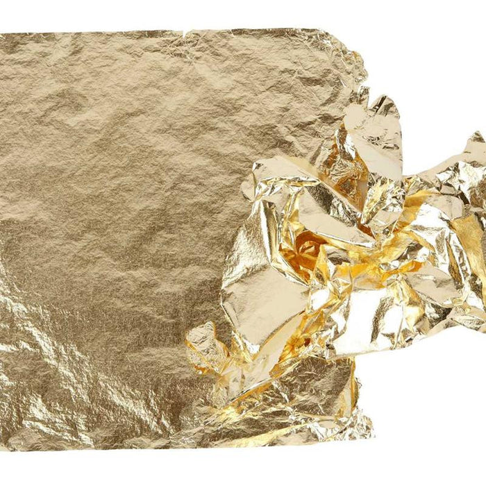 Lehtimetallijäljitelmä, 16x16cm, kulta, 25 arkkia