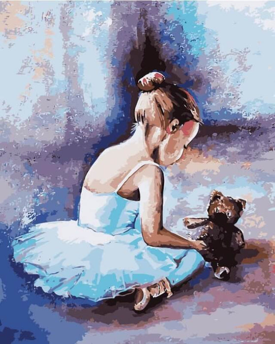 Paint by Numbers - Ballerina. The first steps 40x50cm