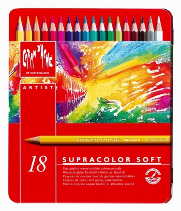 SupraColor Soft-akvarellikynälajitelma, 18 kynää