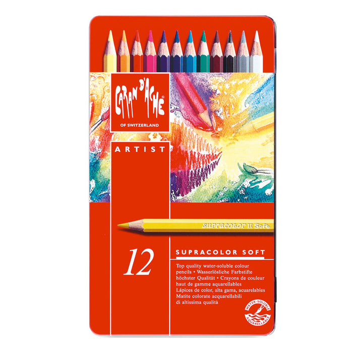 SupraColor Soft-akvarellikynälajitelma, 12 kynää
