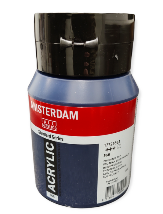 Amsterdam akryyliväri 566 Prussian Blue Phthalo, 500ml