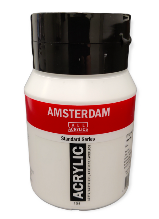 Amsterdam akryyliväri 104 Zinc White, 500ml