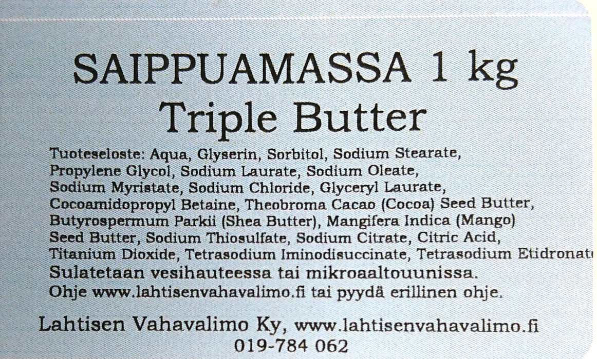 Saippuamassa Triple Butter 1kg