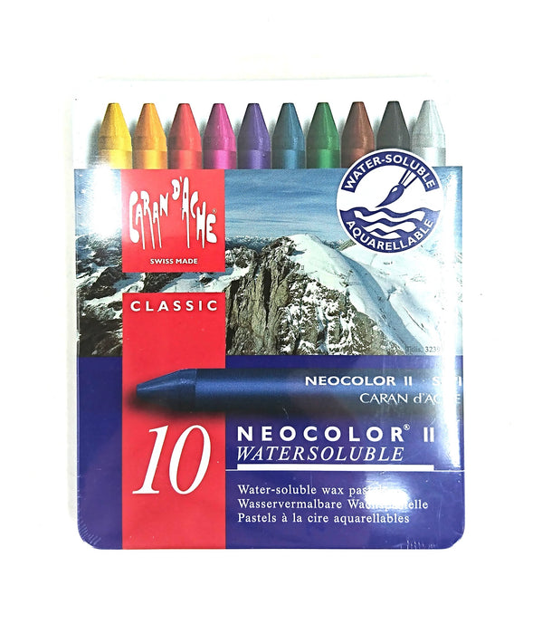 NeoColor-vahaväriliidut (akvarelliliidut), 10 väriä