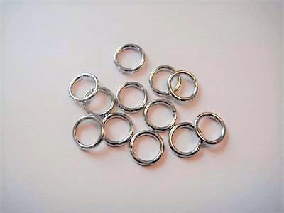 Välirengas Jump Ring 12kpl hopea, 10mm x 1,5mm