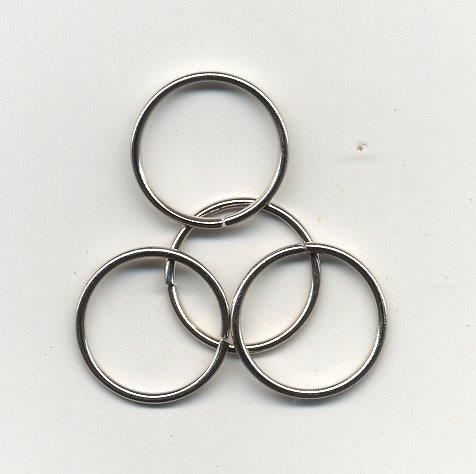 Välirengas Jump Ring 4kpl hopea, 20mm x 1,5mm